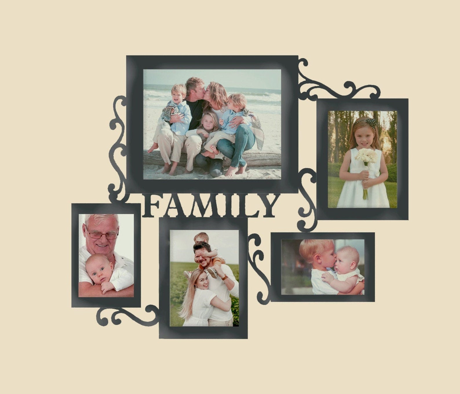 Family Collage Picture Frame Personalized photo frame Etsy France