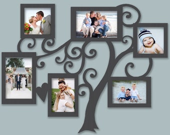 Family Tree Swirly Picture Collage | photo frame, Family photo collage, Photo collage frame, Picture frame collage, Custom collage