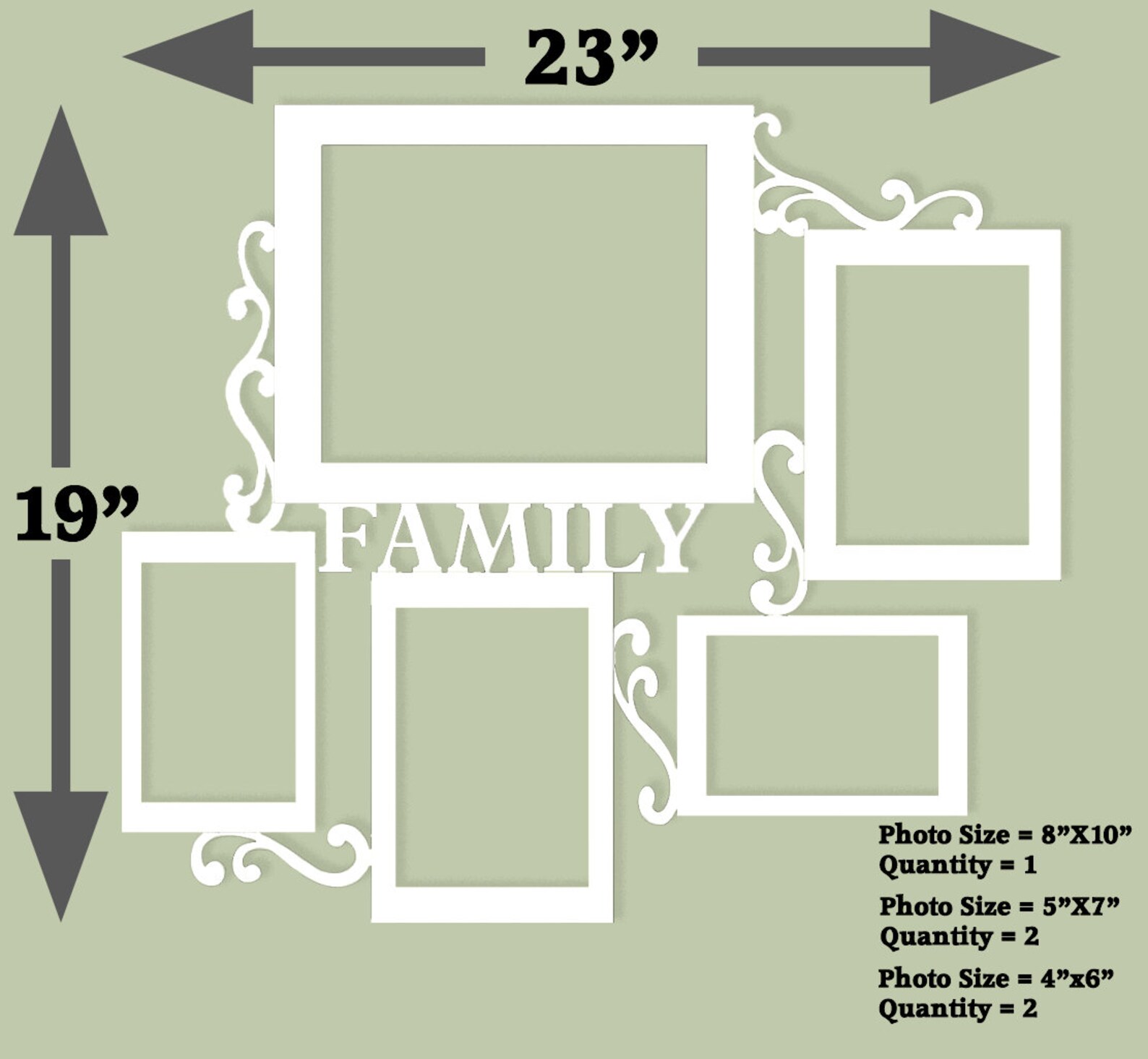 Family Collage Picture Frame Personalized photo frame Etsy France