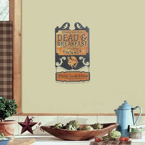 Sleepy Hollow Dead and Breakfast Halloween NAME Sign - Large