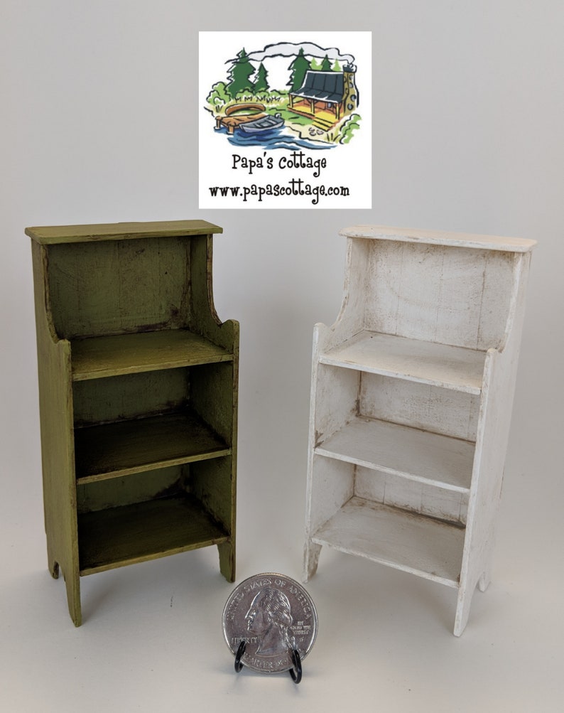 dollhouse bookcase etsy