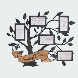 Family Tree 3.5x5 Photo Collage | Painted Personalized photo frame, Family collage, Photo collage frame, Picture collage, Custom collage