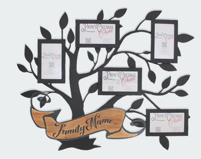 Family Tree 4x6 Photo Collage | Personalized photo frame, Family photo collage, Photo collage frame, Picture frame collage, Custom collage