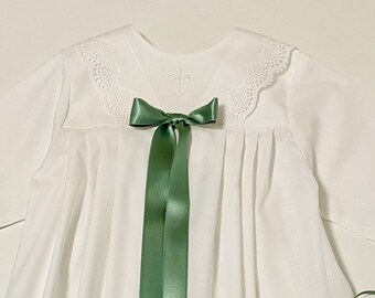 Traditional long cotton christening gown christening gowns christening christening gowns