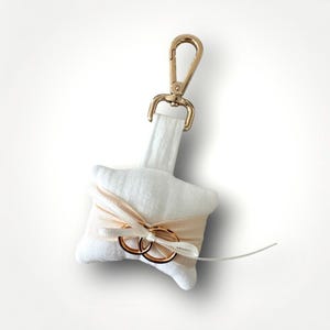 Ringkussen voor honden – mousseline 8 x 7 cm, perfect hondenaccessoire voor bruiloften en ceremonies, hoogwaardig en stijlvol voor de bruiloft