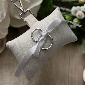 Aangepaste karabijnhaak ringdrager voor honden voor bruiloften, gemaakt van riem met karabijnhaak, hondenringkussen, bruiloftsaccessoire voor huisdieren