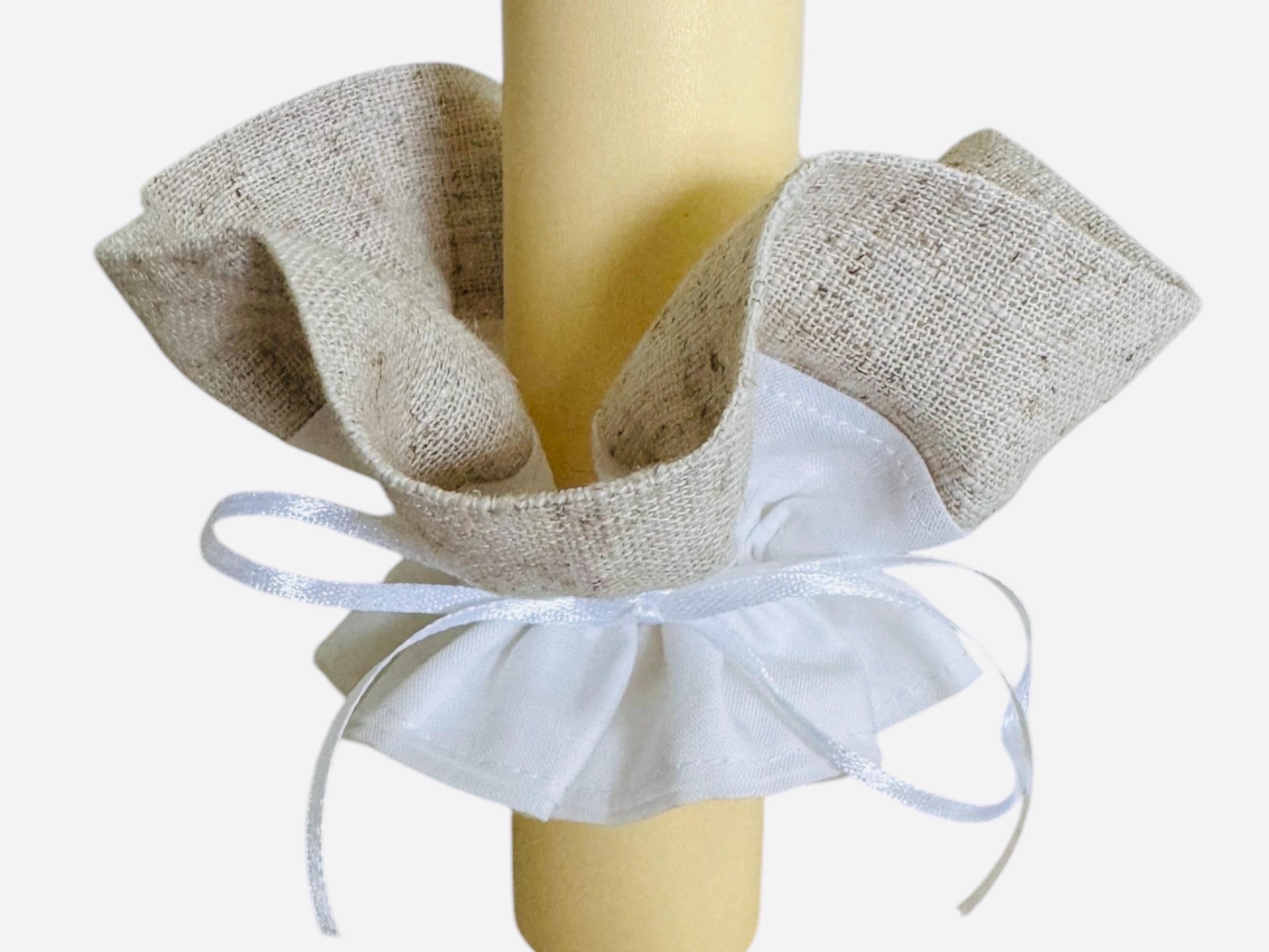 Drip Protection Communion Candle Beige White - Etsy