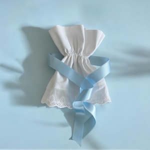 Candle cloth with bow for candle communion baptism