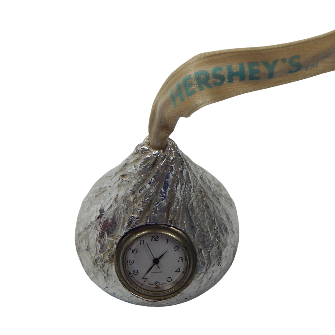 Hersheys Kiss Mini Clock Novelty Collectible Quartz Hershey Etsy