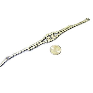 Rhinestone Two Triangle Stone Middle Bracelet