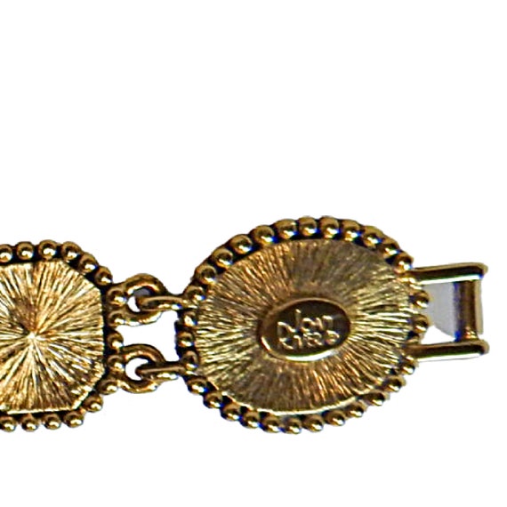 Joan Rivers Bracelet Large Faceted Cabochons Link… - image 9