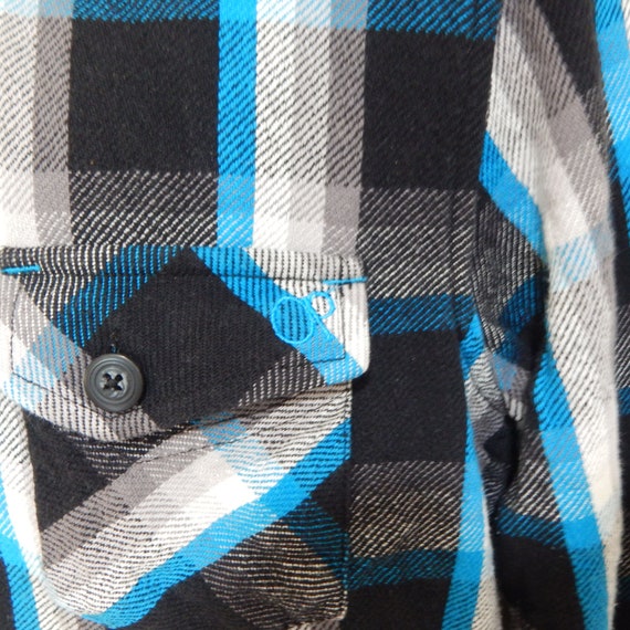 Ocean Pacific Plaid Button Down Flannel Shirt Men… - image 4