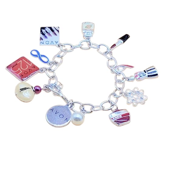 Avon 125 Year Anniversary Charm Bracelet Silver T… - image 3