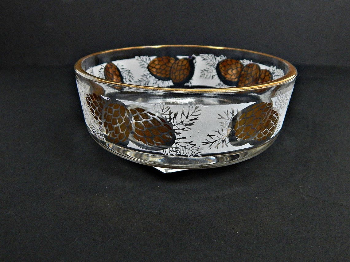 Snack Bowls Glass Bowls Holiday Nut Bowls Set of Two Etsy