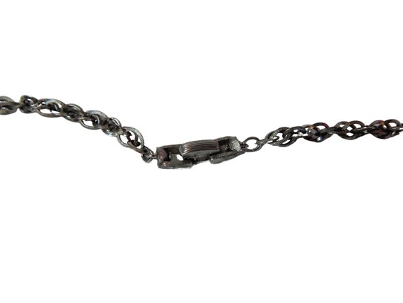 Crown Trifari Beaded Tassel Necklace Chunky Brush… - image 7