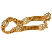 KJL Rhinestone Necklace Designer Kenneth J Lane Earliest Hallmark