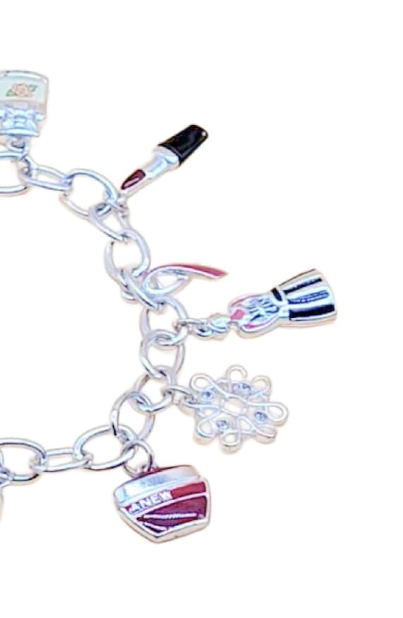 Avon 125 Year Anniversary Charm Bracelet Silver T… - image 2