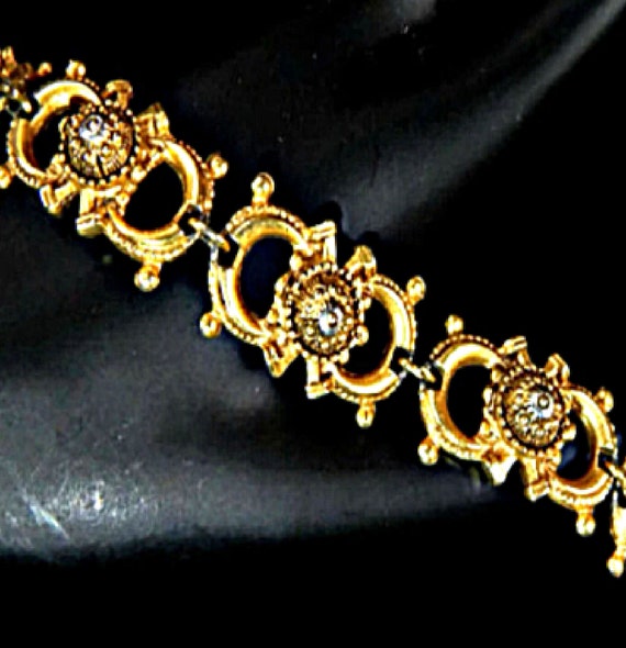 Designer Florenza Gold Plated Bracelet with  Deep… - image 1