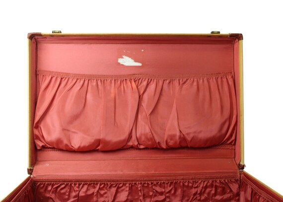 Towne Tweed Suitcase Hard Shell Luggage Leather T… - image 8