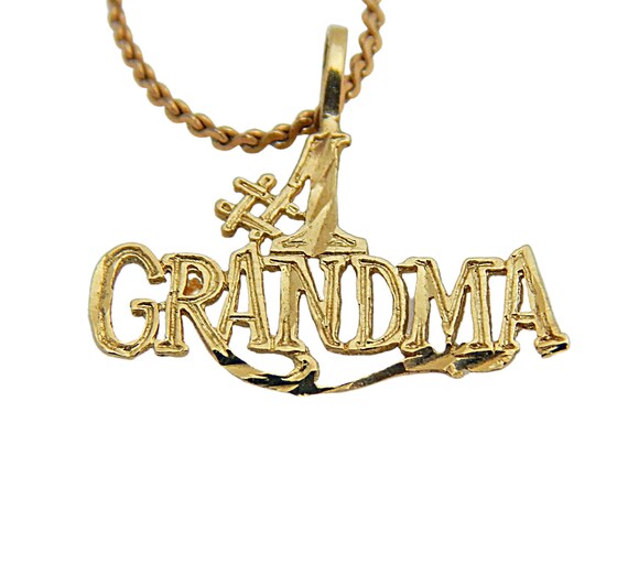 Apples of Gold Jewelry Sterling Silver Antiqued Grandma Charm Pendant Apples of Gold Jewelry Sterling Silver Antiqued Grandma Charm Pendant