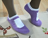 womens mary jane slippers, thanksgiving gift for teacher, mom, friend or sister, space saving hotel socks, cozy & romantic crocheted shoes