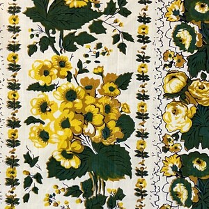 Lovely piece of French floral printed fabric circa 1950s