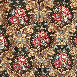 Bold French cretton fabric from circa 1910.