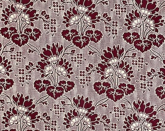 Lovely  bold art nouveau floral French fabric