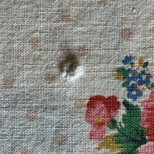 Superbe longueur de tissu imprimé floral Boussac des années 40 image 2