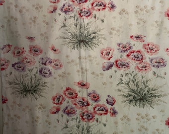 Charming 1920s French floral printed fabric