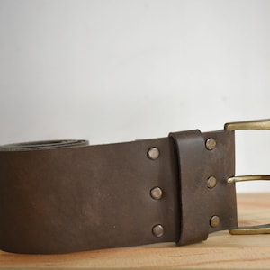 ベルト ORCIANI Woman Belt Brown D10396BUS CUOIO ORCIANI Grit leather belt with double metal loop. , color Brown
