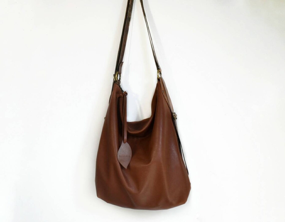 Leather Hobo Bag Bag/backpack Convertible Handmade Leather Bag | Etsy