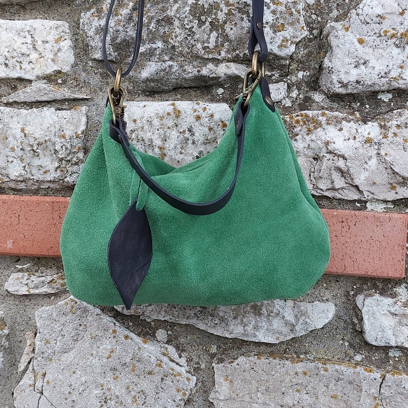 botanic strap black suede