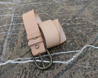 Handgefertigter Unisex-Ledergürtel