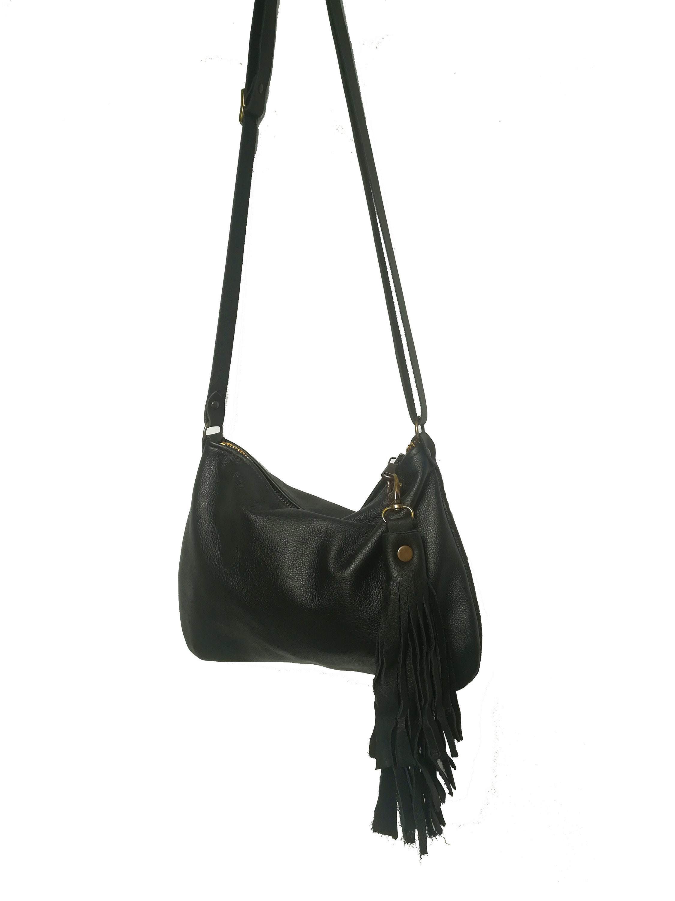 Black Leather Crossbody Bag Australia IUCN Water