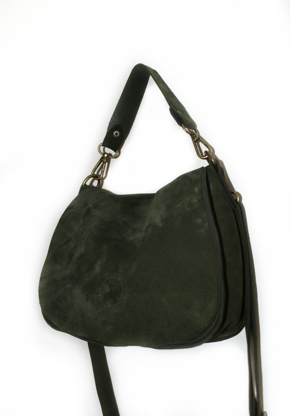 Green Suede Mini Crossbody Bag Etsy Canada