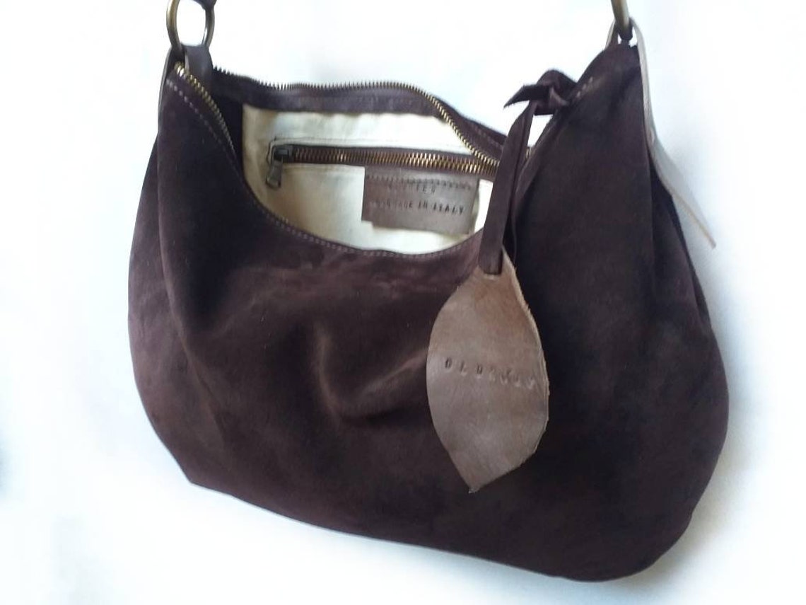 Brown Suede Hobo
