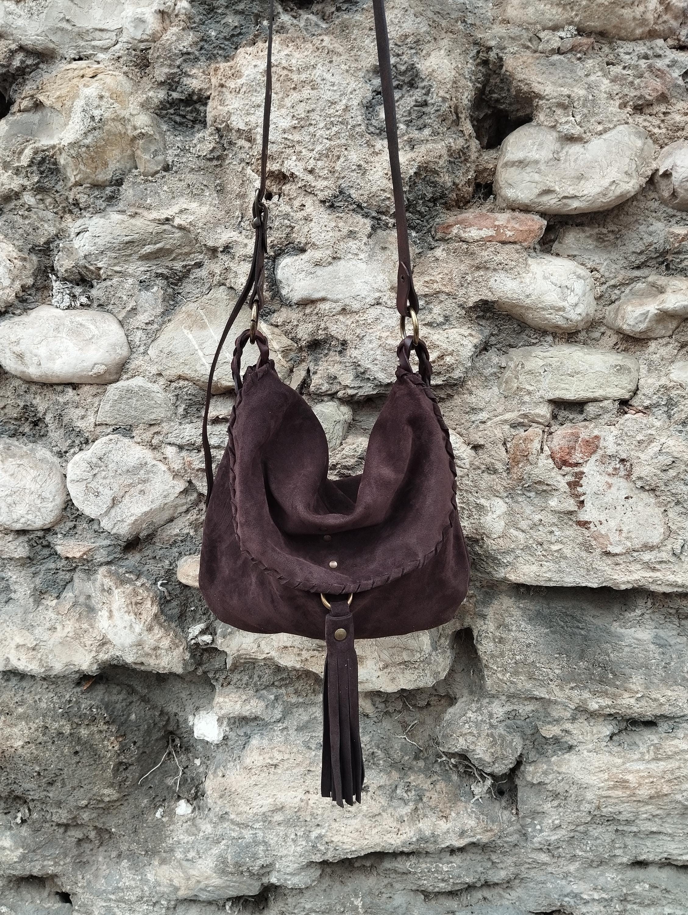 Nuova borsa a tracolla in pelle scamosciata per donna borsa Hobo in pelle scamosciata borsa a tracolla regolabile con tasca interna borsa a tracolla con cerniera borsa a tracolla  1524