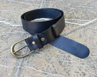 Handgefertigter Unisex-Ledergürtel