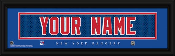 personalized ny rangers jersey