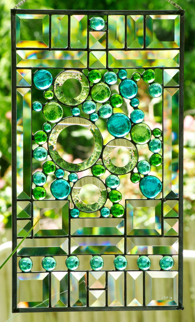 Tribute To Gaudi Stained Glass Panel image 2