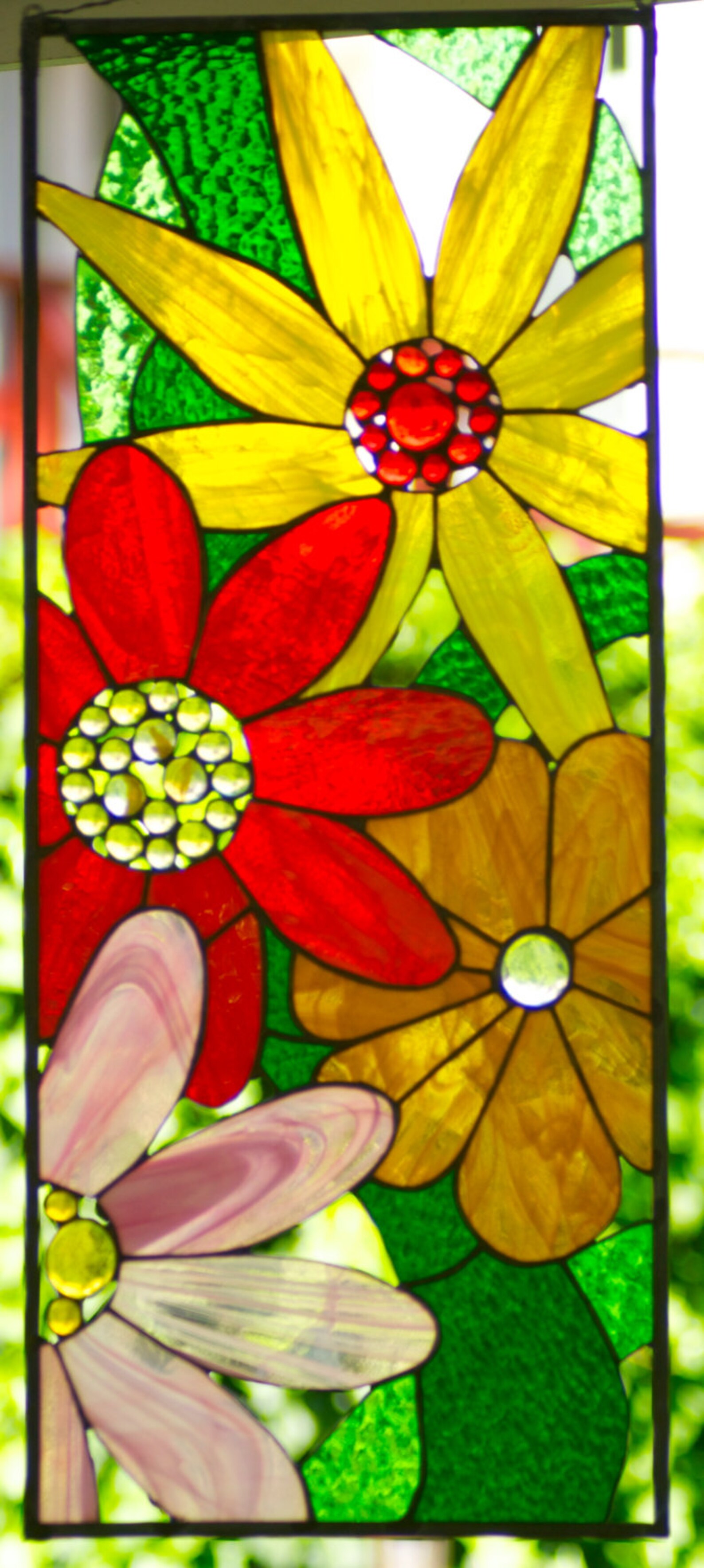 Stained Glass Window Panel Etsy