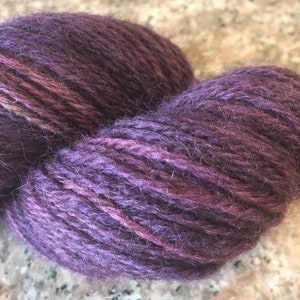 Sour Grapes Hand-dyed Alpaca/Wool Yarn