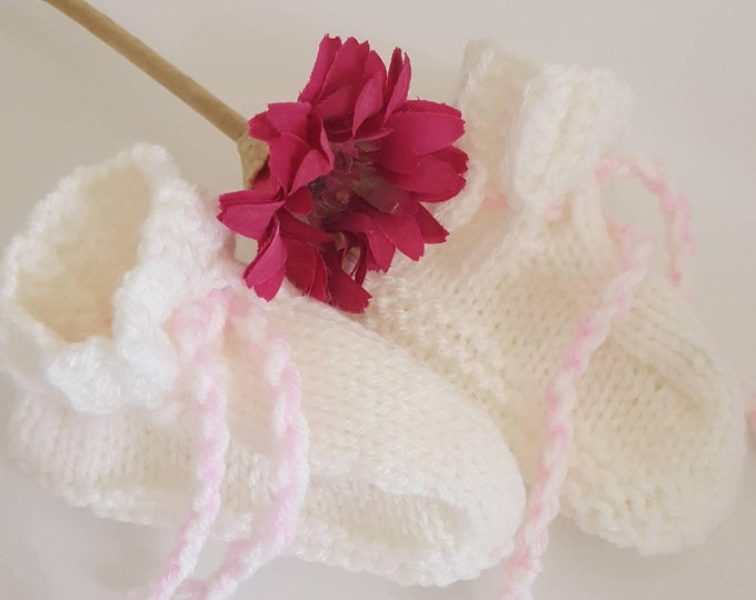 Knitted Baby booties,