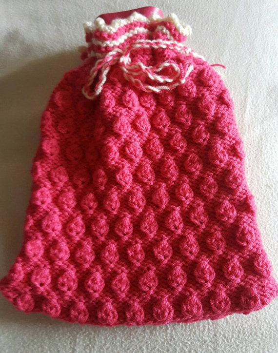 Knitted HotWater Bottle Cover bottle cozy hotwater bottle Etsy