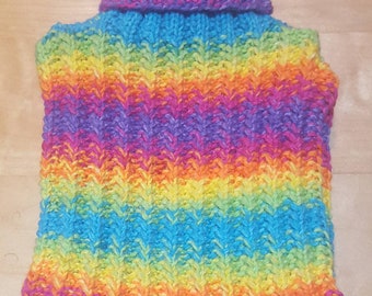 Hot-Water Bottle Cover - Rainbow