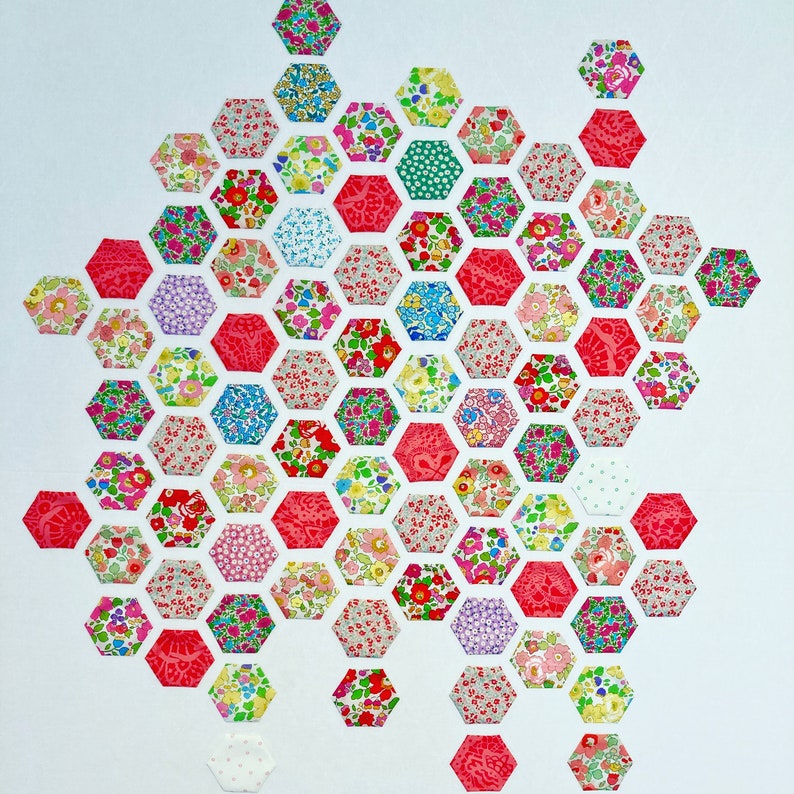 Floating Hexagon Quilt Pattern, PDF, Digital Download image 3