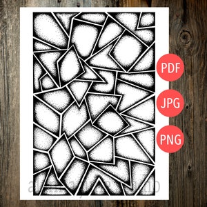 shapes coloring page
