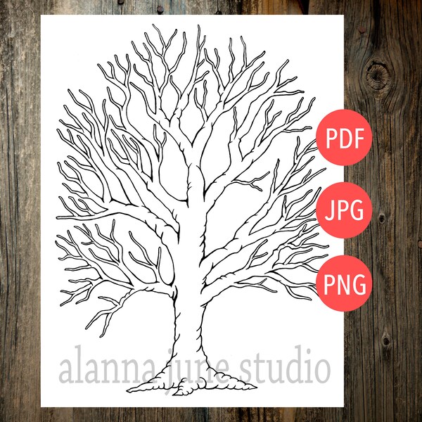 tree coloring page