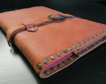 Leather Sketch Book; 6" x 9" Hand Crafted